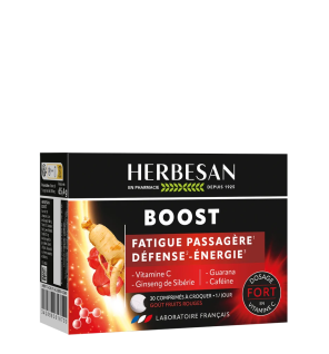 Herbesan – Boost comprimés pour la vitalité et la fatigue, 30 comprimés