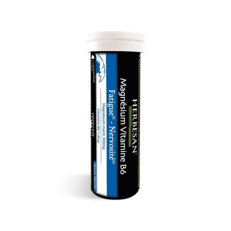 Herbesan – Magnésium Marin + Vitamine B6, 15 comprimés Herbesan – Magnésium Marin + Vitamine B6, 15 comprimés