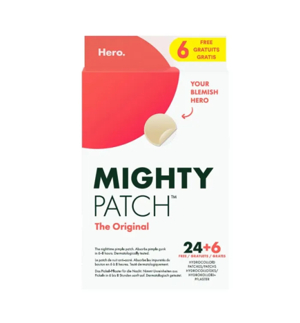 Hero – Mighty Patch de nuit anti-acné The Original, 30 patchs