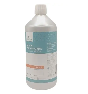 All Pharm - Sérum Physiologique - Irrigation nasale et hygiénique – NaCl 0,9 %, 1000 ml