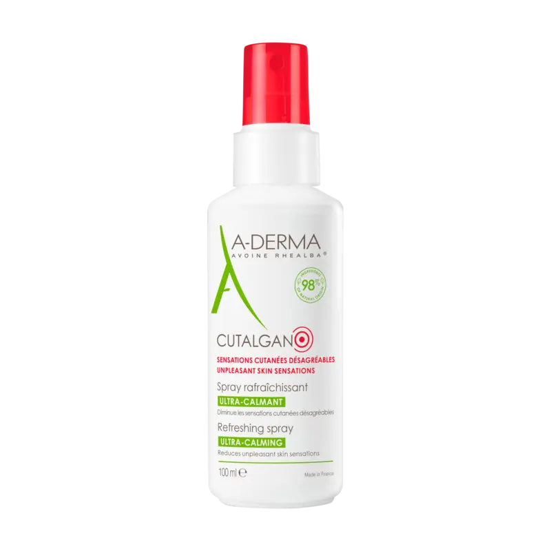 A-Derma – Cutalgan Spray Rafraîchissant Ultra-calmant, 100 ml A-Derma – Cutalgan Spray Rafraîchissant Ultra-calmant, 100 ml