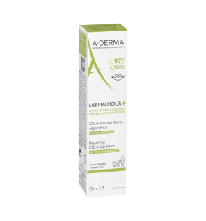 A-Derma – Dermalibour+ Cica Baume Lèvres Réparateur, 15 ml
