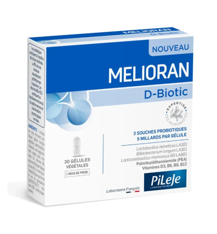 PiLeJe – Melioran D-Biotic, 30 gélules