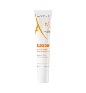 A-Derma – Protect Fluide solaire visage invisible SPF50+, 40 ml