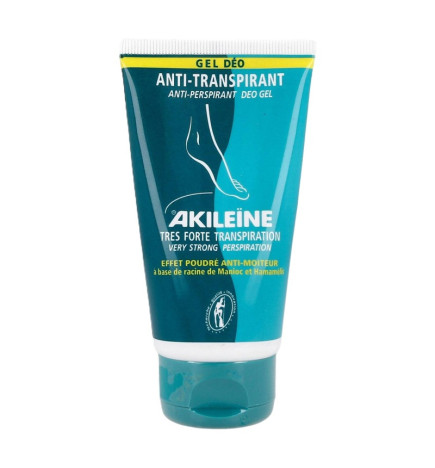 Akileine – Gel déo anti-transpirant pieds, 75ml