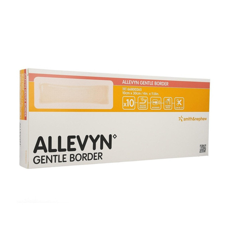 Allevyn – Gentle Border Pansement, 10x30cm, 10 unités Allevyn – Gentle Border Pansement, 10x30cm, 10 unités
