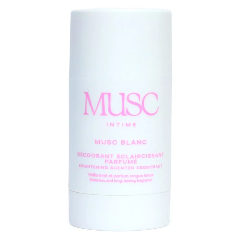 Musc Intime – Déodorant éclaircissant parfumé Musc Blanc, 50 g Musc Intime – Déodorant éclaircissant parfumé Musc Blanc, 50 g