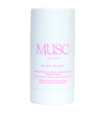 Musc Intime – Déodorant éclaircissant parfumé Musc Blanc, 50 g