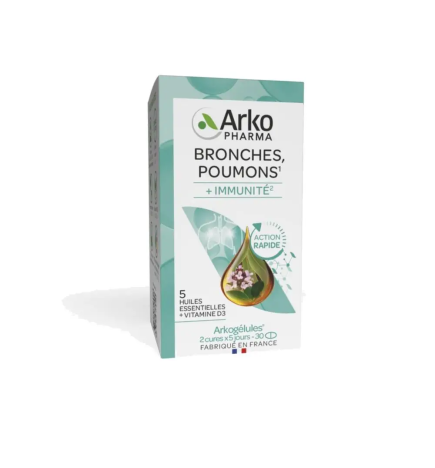 Arkopharma – Arkogélules Bronches Poumons, 30 gélules