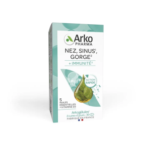 Arkopharma – Arkogélules Nez Sinus Gorge, 30 capsules