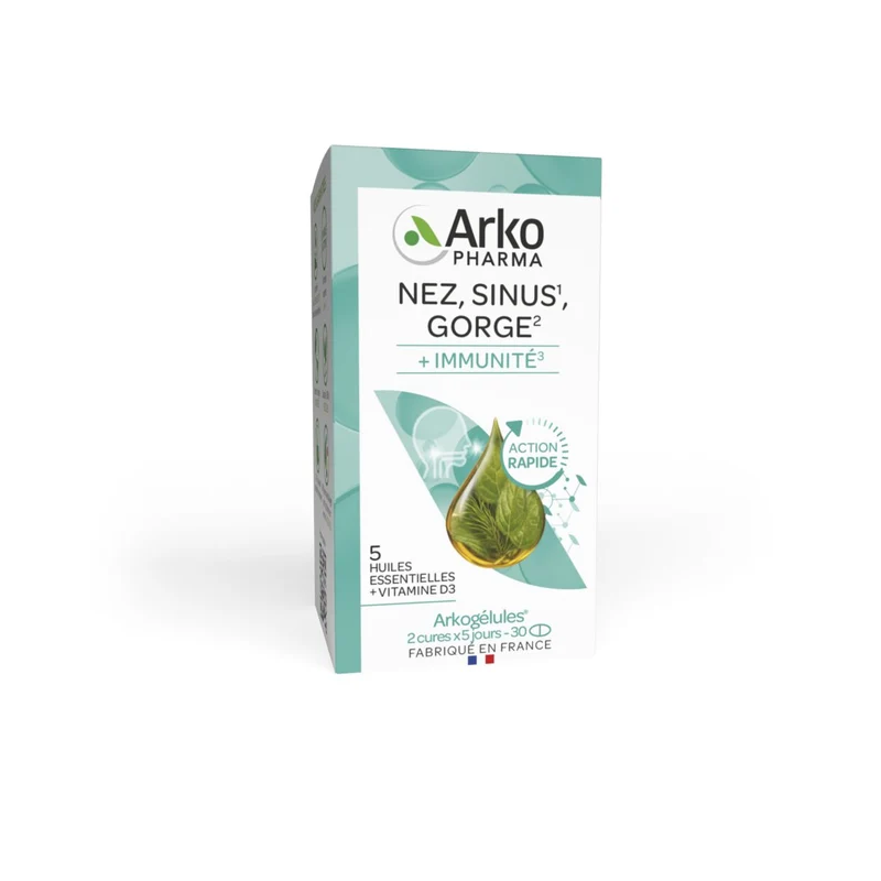 Arkopharma – Arkogélules Nez Sinus Gorge, 30 capsules Arkopharma – Arkogélules Nez Sinus Gorge, 30 capsules