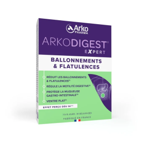 Arkopharma – Arkodigest® Expert Ballonnements & Flatulences, 30 gélules