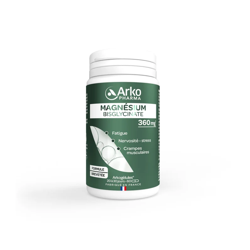 Arkopharma – Arkogélules Magnésium Bisglycinate, 60 gélules Arkopharma – Arkogélules Magnésium Bisglycinate, 60 gélules
