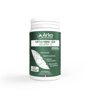 Arkopharma – Arkogélules Vitamine D3 Végétale, 60 gélules