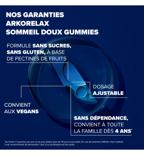 Arkopharma – Arkorelax Sommeil Doux Gummies, 30 gummies