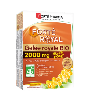 Forté Pharma – Forté Royal Gelée Royale Bio 2000 mg, 20 ampoules