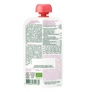 Good Goût – Gourde Purée Figue pêche bio - Dès 4 mois, 120 g