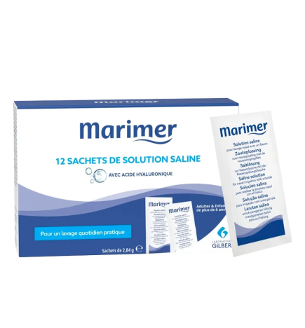 Marimer – Sachets de solution saline pour kit de lavage nasal, 12 unités