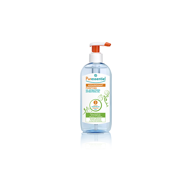 Puressentiel – Gel Antibactérien Assainissant aux 3 huiles essentielles, 250 ml Puressentiel – Gel Antibactérien Assainissant aux 3 huiles essentielles, 250 ml