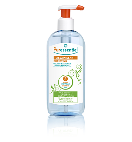 Puressentiel – Gel Antibactérien Assainissant aux 3 huiles essentielles, 250 ml