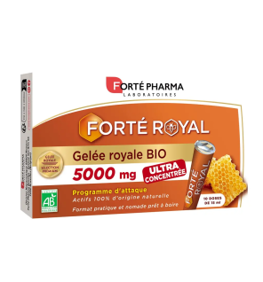 Forté Pharma – Forté Royal Gelée Royale Bio 5000 mg, 10 doses de 15 ml