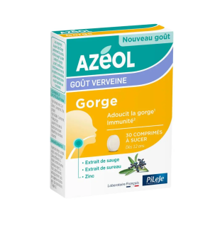 PiLeJe – Azéol Gorge arôme verveine, 30 comprimés