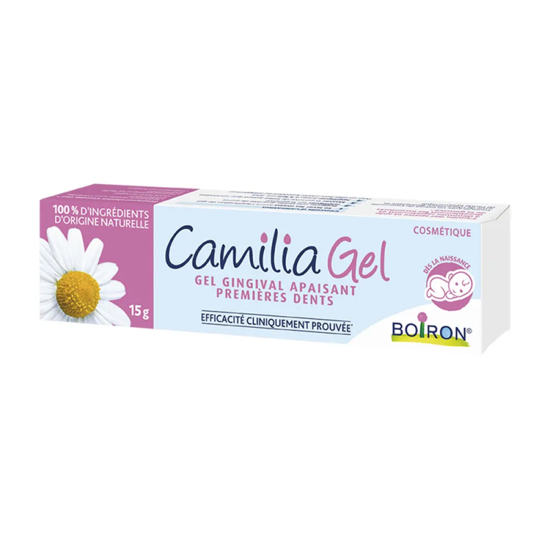 Boiron – Camilia Gel gingival apaisant premières dents, 15 g Boiron – Camilia Gel gingival apaisant premières dents, 15 g