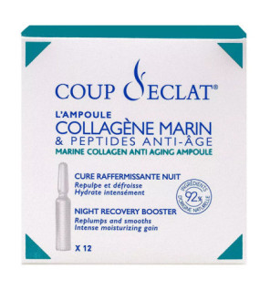 Coup d’Éclat – Ampoule Collagène+ Marin anti-âge, 12 × 1 ml