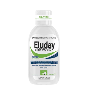 Eluday – Aloe Repair bain de bouche quotidien antiplaque, 500 ml