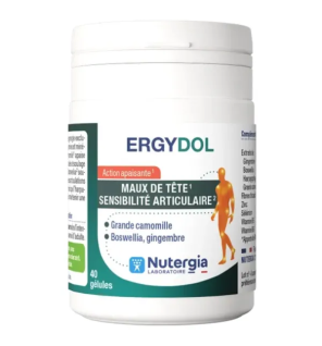 Nutergia – Ergydol Maux de tête et Sensibilité articulaire, 40 gélules