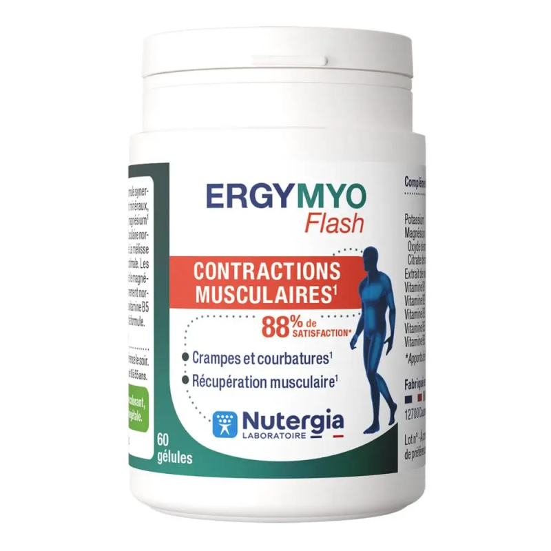 Nutergia – ErgyMyo Flash Contractions Musculaires, 60 gélules Nutergia – ErgyMyo Flash Contractions Musculaires, 60 gélules