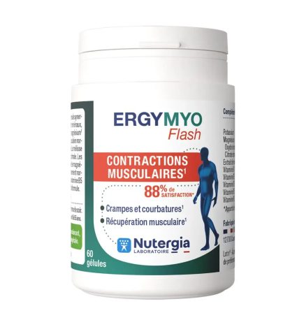 Nutergia – ErgyMyo Flash Contractions Musculaires, 60 gélules