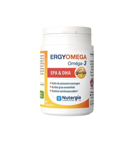 Nutergia – Ergyomega Oméga-3, 60 capsules