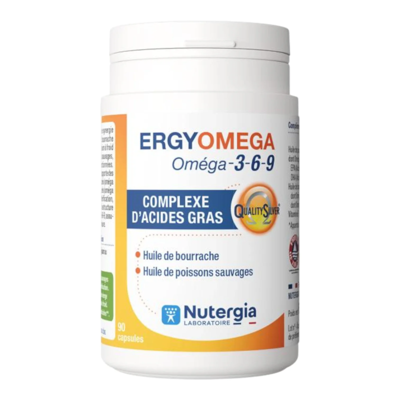 Nutergia – Ergyomega Oméga-3-6-9, 90 capsules Nutergia – Ergyomega Oméga-3-6-9, 90 capsules