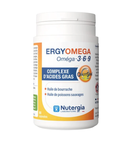 Nutergia – Ergyomega Oméga-3-6-9, 90 capsules