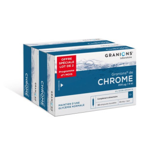 Granions – Chrome 200 µg, 2 × 30 ampoules
