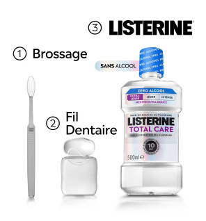 Listerine – Total Care Bain de Bouche Extra-léger, 500 ml