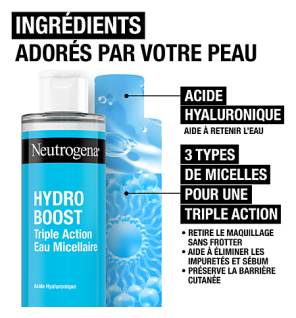 Neutrogena – Hydro Boost Eau Micellaire Triple Action, 400 ml