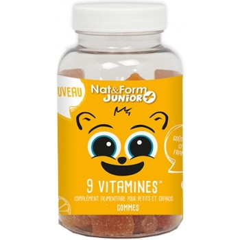 Nat&Form Junior+ 9 Vitamines 30 Gommes