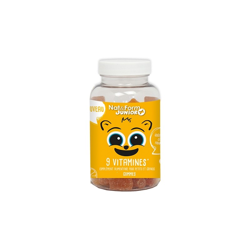 Nat&Form Junior+ 9 Vitamines 30 Gommes