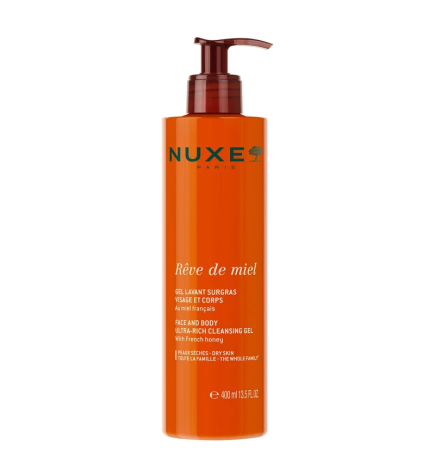 Nuxe – Rêve de Miel Gel Lavant Surgras Visage et Corps, 400 ml