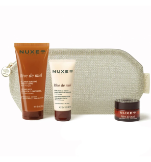 Nuxe – Rêve de Miel Trio Nourrissant Corps, Mains et Lèvres, 3 produits