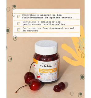 Valebio – Gummies Oméga 3 Enfant, 30 gummies