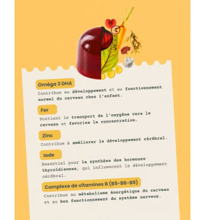 Valebio – Gummies Oméga 3 Enfant, 30 gummies