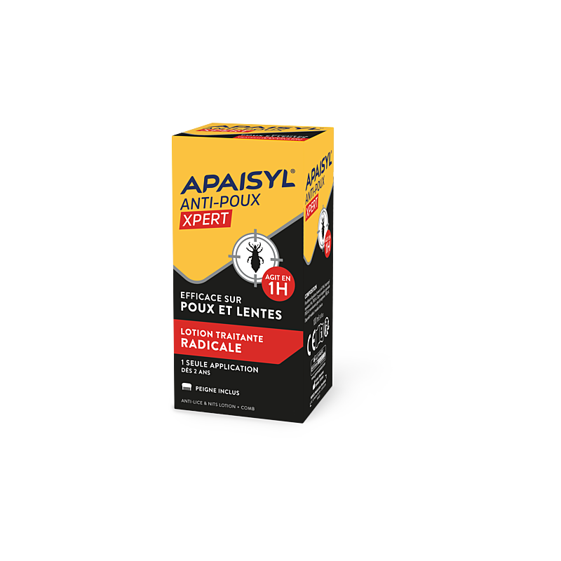 Apaisyl – Xpert Lotion anti-poux et lentes, 100 ml