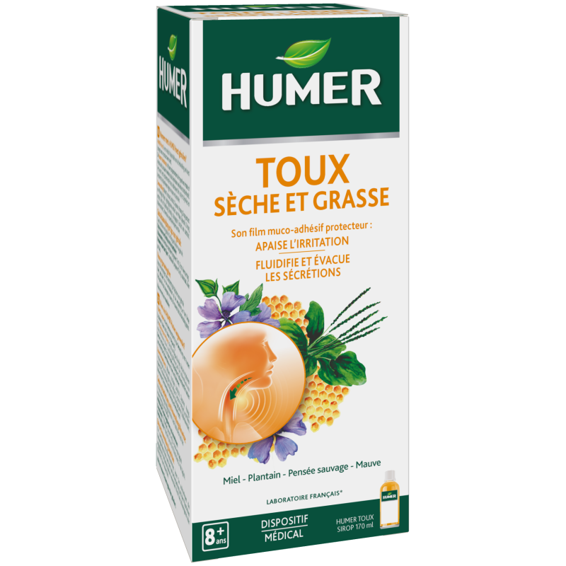 Humer – Toux sèche et grasse, 170 ml Humer – Toux sèche et grasse, 170 ml