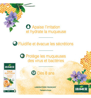 Humer – Toux sèche et grasse, 170 ml