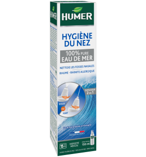 Humer – Hygiène du Nez 100% Eau de Mer Isotonique, 150 ml