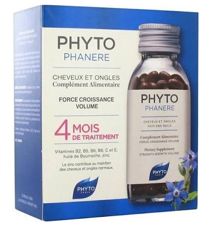 Phytophanère cheveux et ongles 2 x 120 capsules dont 120 offertes