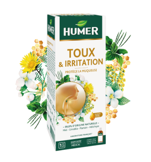 Humer – Sirop toux & irritation goût miel, 100 ml